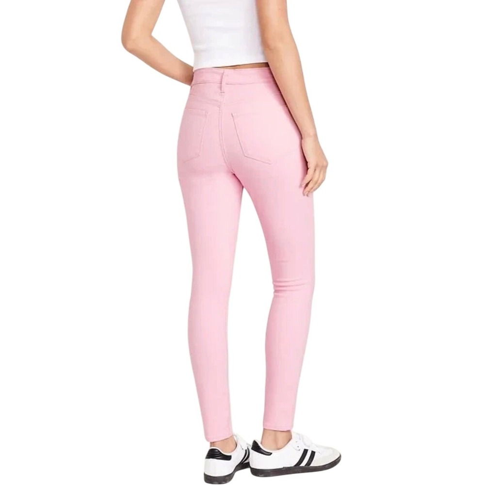 NWT Old Navy High Rise Wow Super Skinny Pink Jeans Size 4 Short - Picture 6 of 7